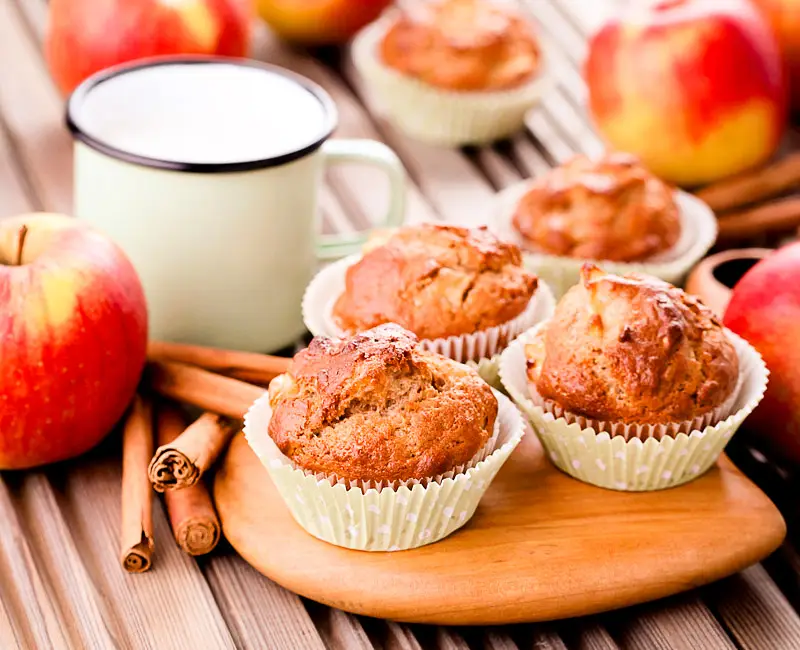 Breakfast Raw Apple Muffins