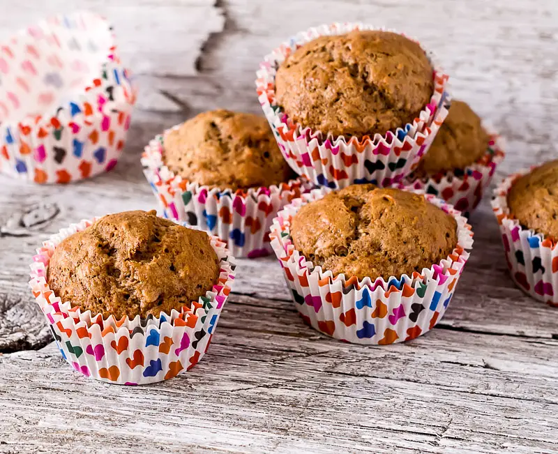 Backpack Banana Bran Muffins