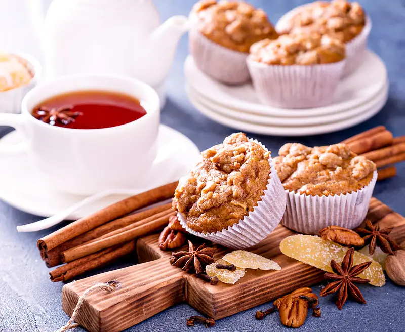 Holiday Gingerbread Muffins