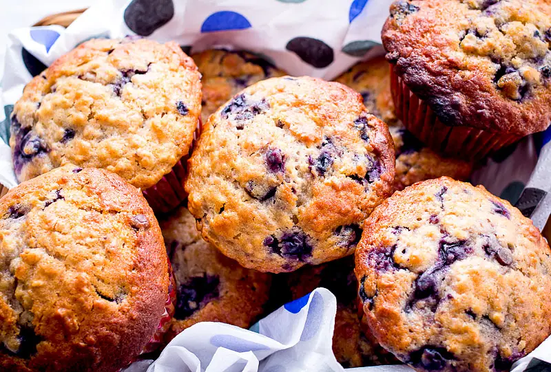 Blueberry Bran Honey Muffins