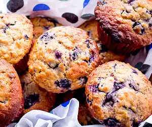 Blueberry Bran Honey Muffins