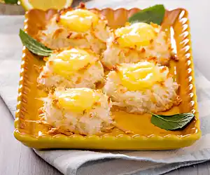 Lemon Curd Coconut Macaroons