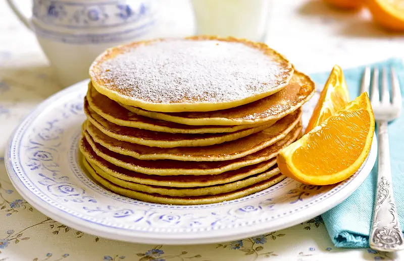 Egg White Honey Pancakes 