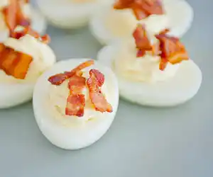Bacon & Cheese Deviled Eggs