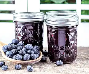 No Cook Blueberry Strawberry Jam