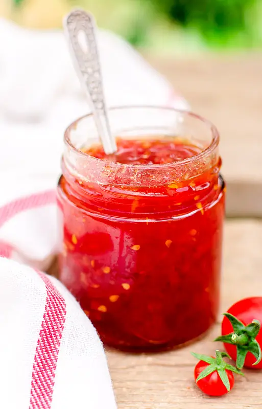 Domatoules Glyko (Spicy Cherry Tomato Preserves)