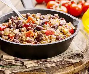 Loaded Spicy Chili with Italian Sausage & Ground Beef