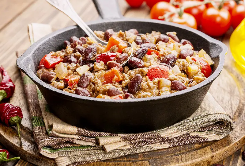 Loaded Spicy Chili with Italian Sausage & Ground Beef