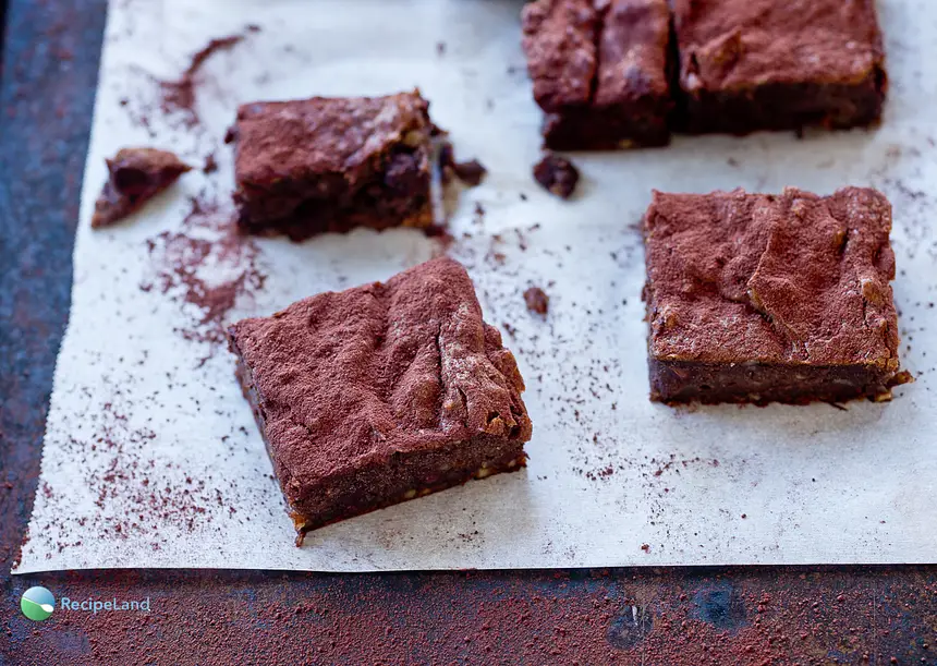 Avocado Chocolate Almond Brownies 