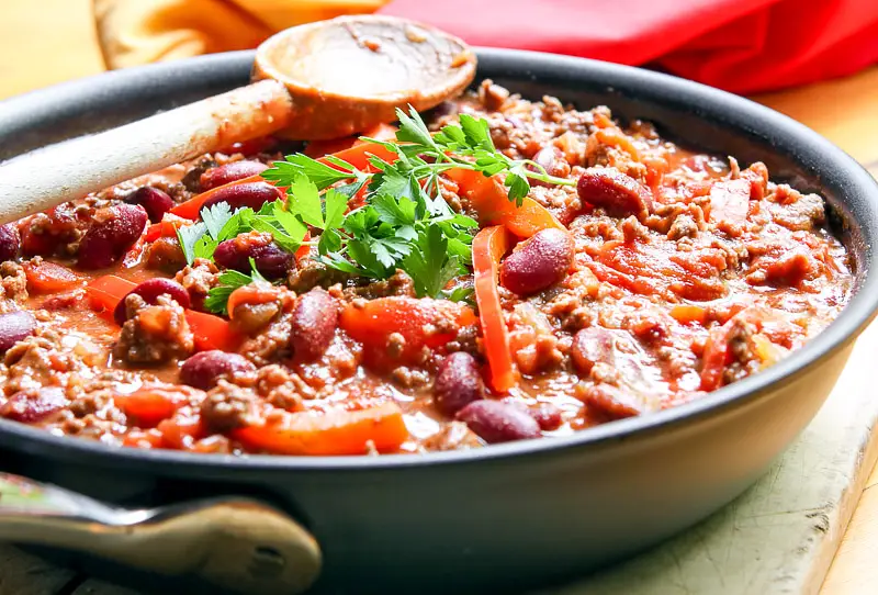 Bert Greene's Peppered Chili