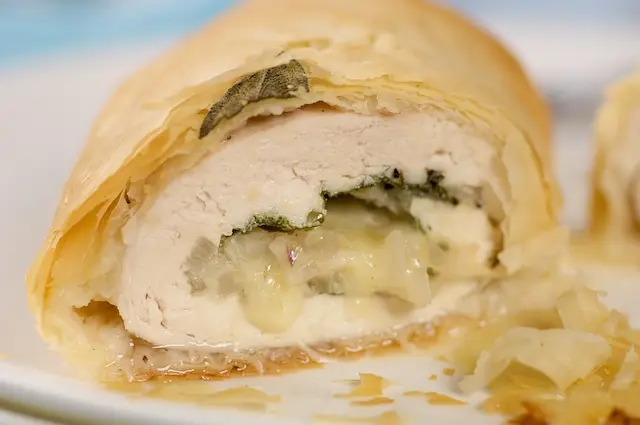 Low Fat Chicken in Phyllo