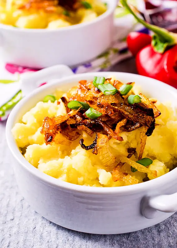 Grainy Mustard Mashed Creamy Potatoes