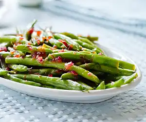 Easy Apple Cider Glazed Green Beans
