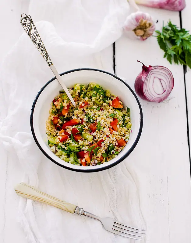 Tabouli with Parsley, Scallion, & Mint