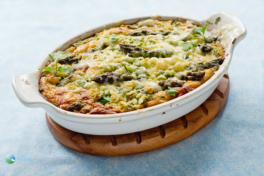 Impossible Asparagus & Ham Pie
