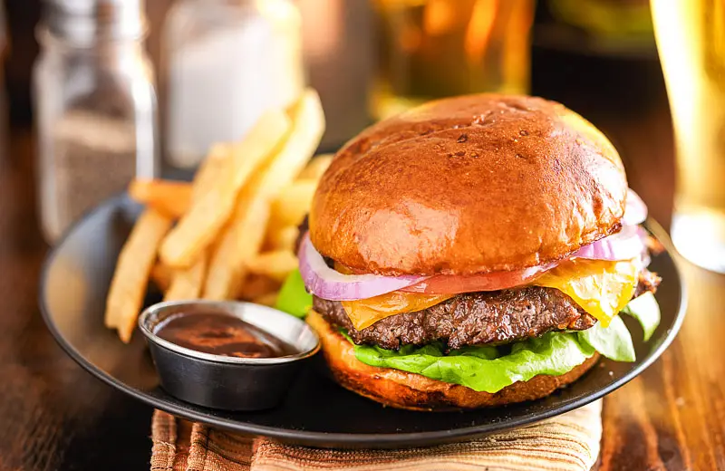 Grilled Hamburgers with Sour Cream & Herbs