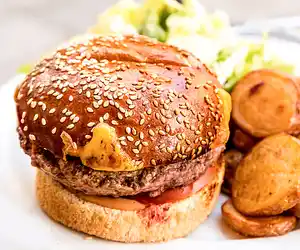 Horseradish-Garlic Burgers