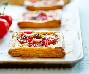 Herbed Goat Cheese & Tomato Tarts