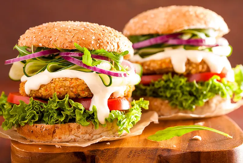 Loaded Veggie Oat Burgers