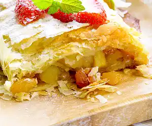 Apple-Apricot Strudel