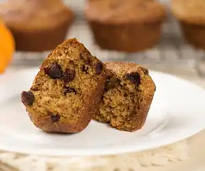 Whole Wheat Pumpkin Chocolate Chip Muffins