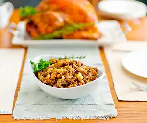 Sausage, Apple & Cranberry Turkey Stuffing