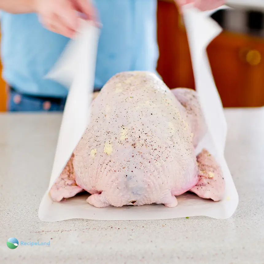 Turkey Roasted in Parchment Paper