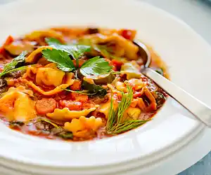 Hearty Tortellini Vegetable Soup