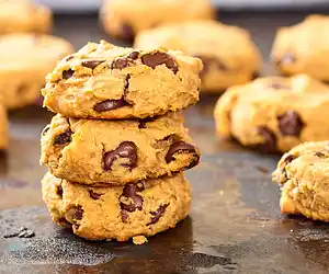 Peanut Butter, Chocolate Chip & Chickpea Cookies (Gluten-free)