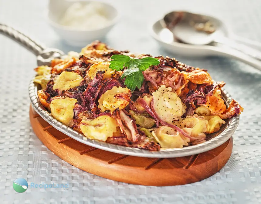 Tortellini Al Forno with Radicchio & Goat Cheese