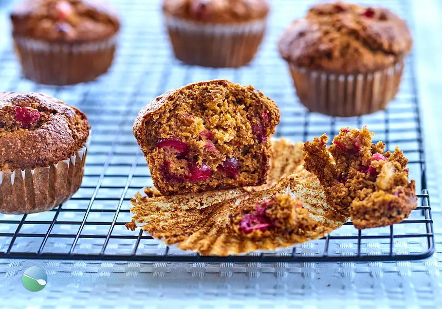 Maple Cranberry-Bran Muffins