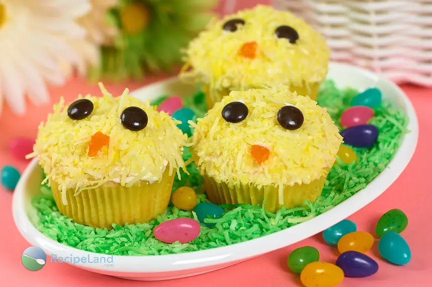 Baby Chicks Cupcakes-Easter