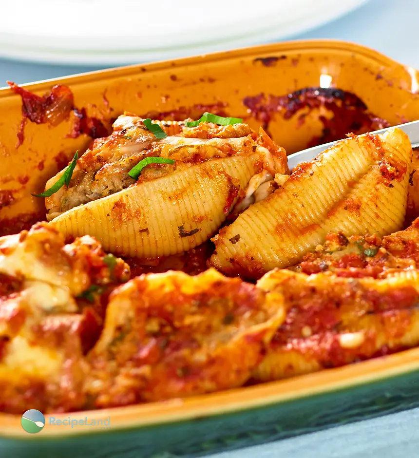 Beef stuffed inside large pasta shells topped with gooey cheese then baked to perfection. Make-ahead and it’s freezer friendly.