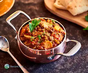 Beef Vegetable Soup with Lentils