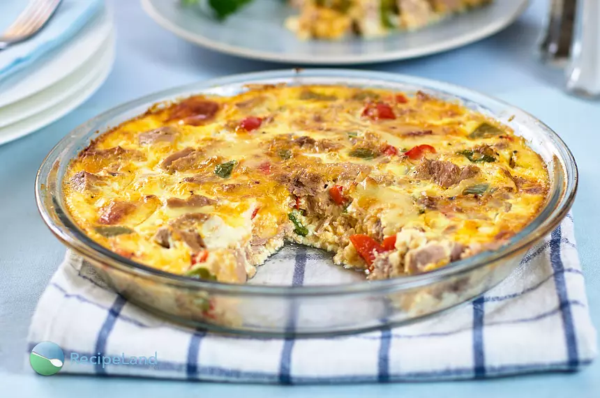 Crustless Tuna Quiche