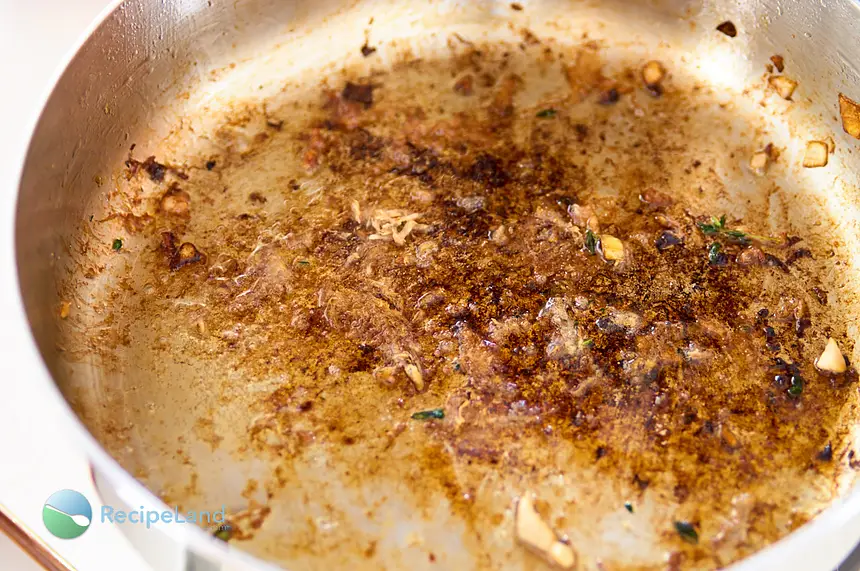 Fond = flavor - ready for de-glazing