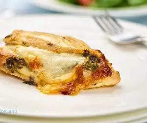Chicken Breasts Stuffed with Spinach & Provolone
