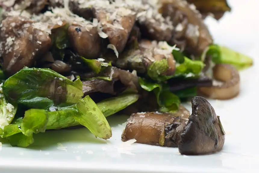 Mushroom & Mixed Greens salad