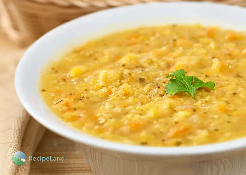 Authentic French Canadian pea soup.
