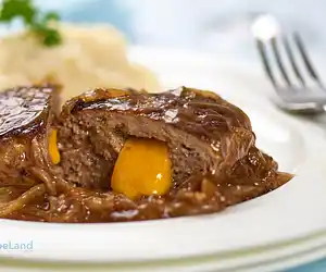 Cheese Stuffed Salisbury Steaks