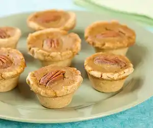 Mini Holiday Pumpkin Pecan Tarts