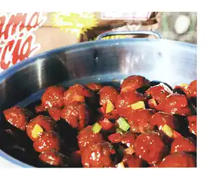 Dijon Cranberry Holiday Italian Meatballs