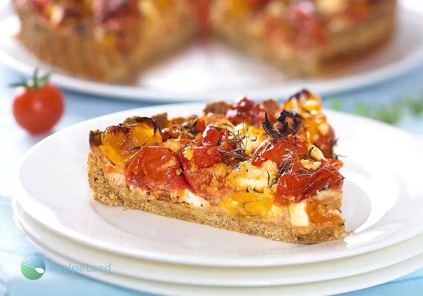 Roasted Cherry Tomato & Feta Tart