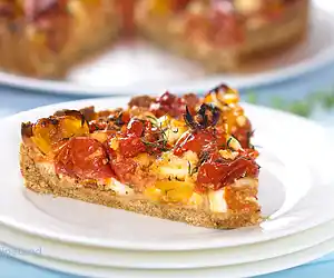 Roasted Cherry Tomato & Feta Tart