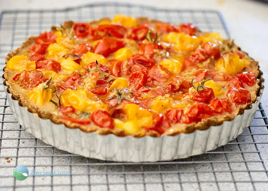Roasted Cherry Tomato and Feta Tart