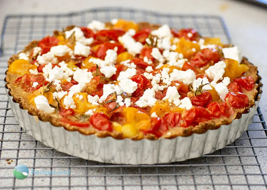 Roasted Cherry Tomato and Feta Tart