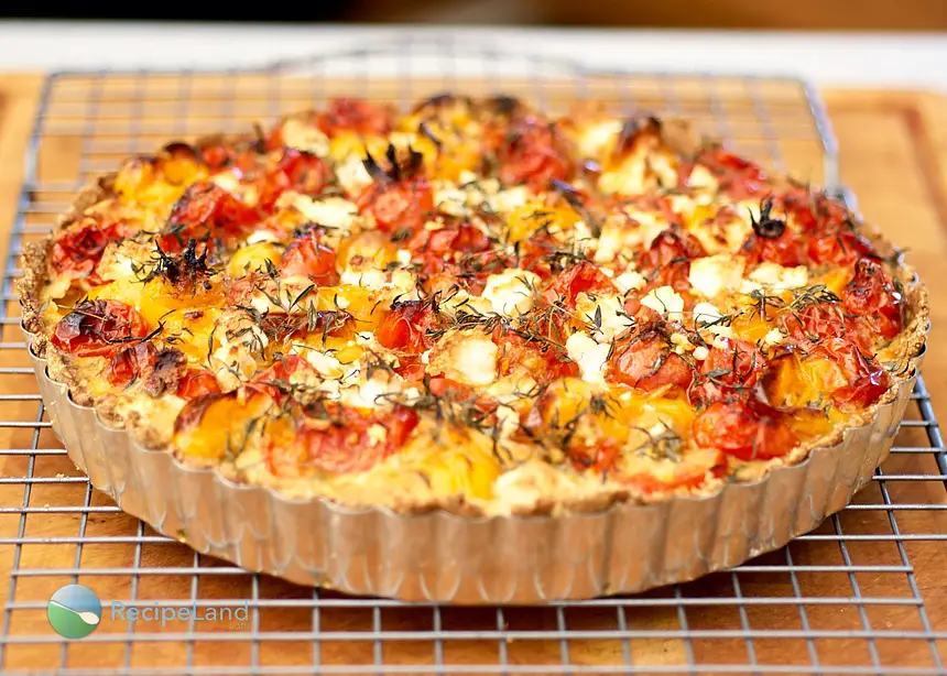 Roasted Cherry Tomato and Feta Tart