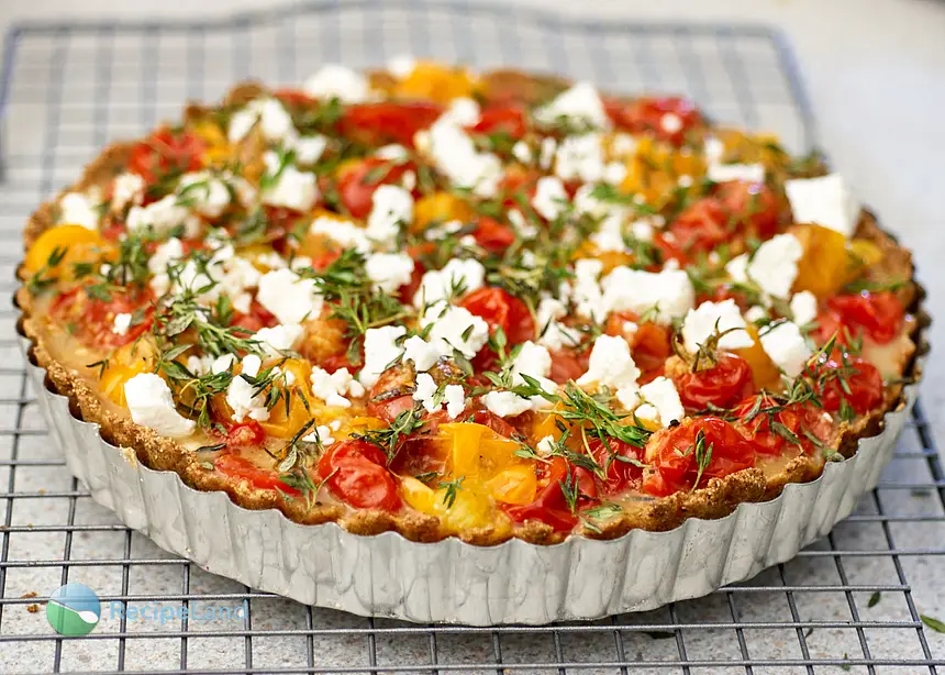 Roasted Cherry Tomato and Feta Tart