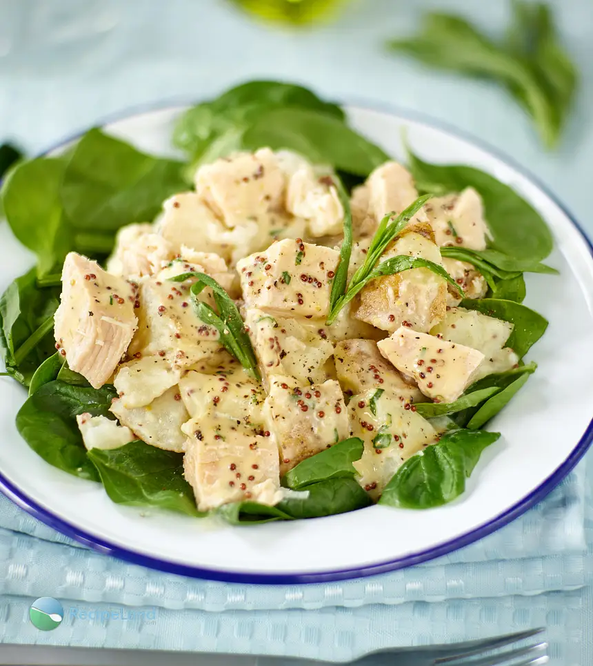 Chicken Potato & Spinach Salad