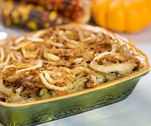 Classic Green Bean Casserole-Low Fat & Low Calorie
